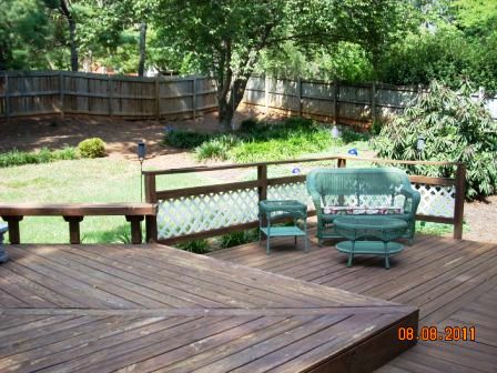 Deck and yard view